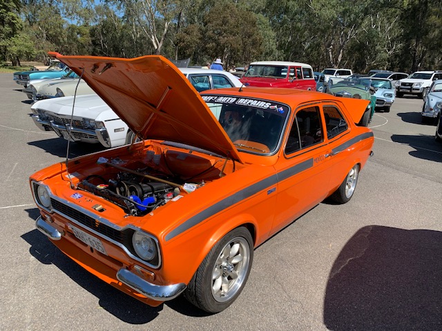 Lovely &*#@ Mexico Escort. Running a 2.0 litre DOHC with twin carbs and more engine work. Pushing 250 h.p to the back wheels. Sounded lovely!