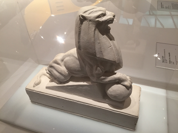 The original 1923 GMH Lion sculpture