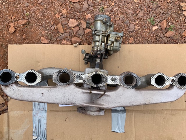 Old gasket blown at inlet port 3&amp;4