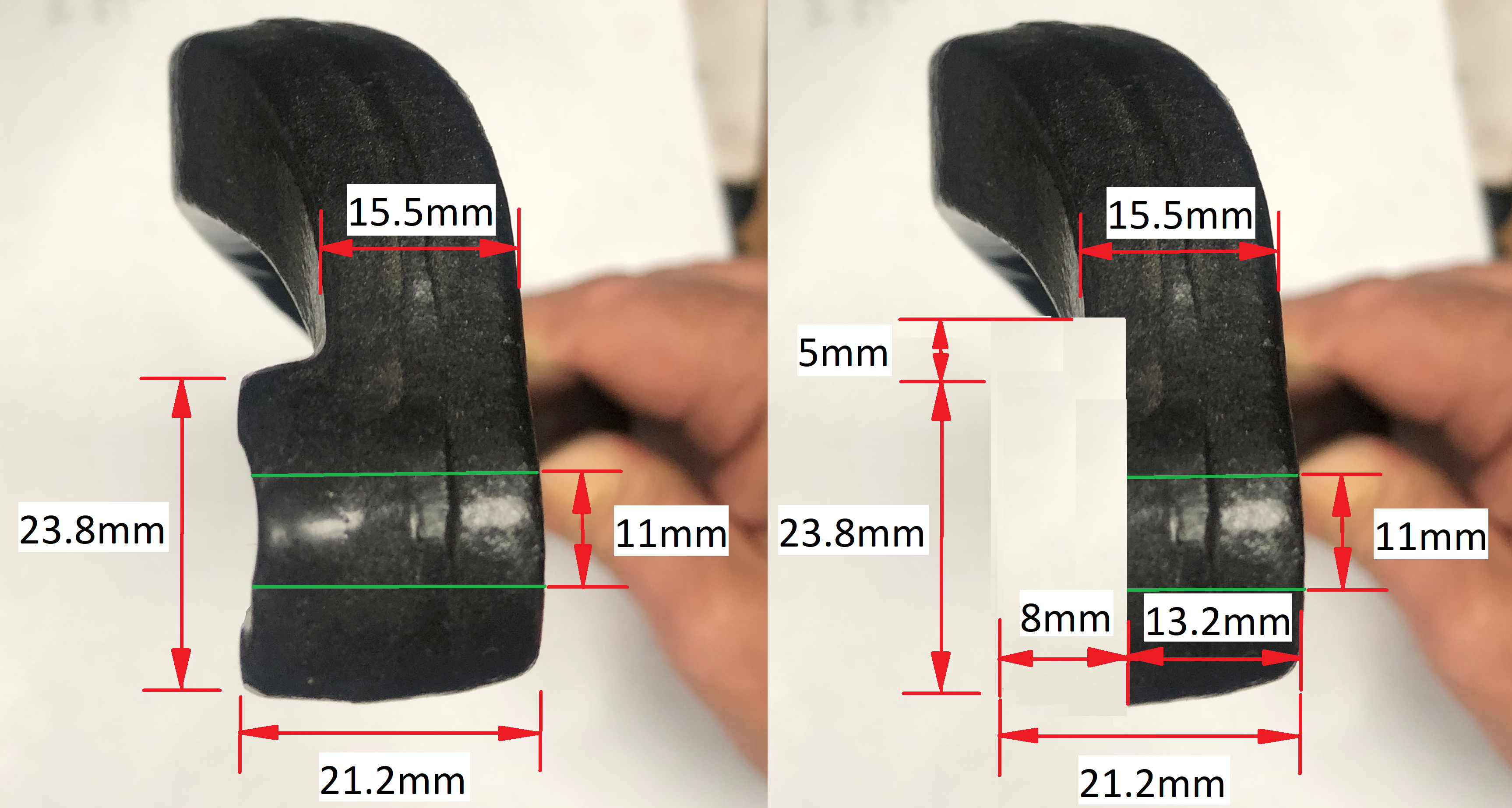 Steering arm machining to embed caliper bracket.png