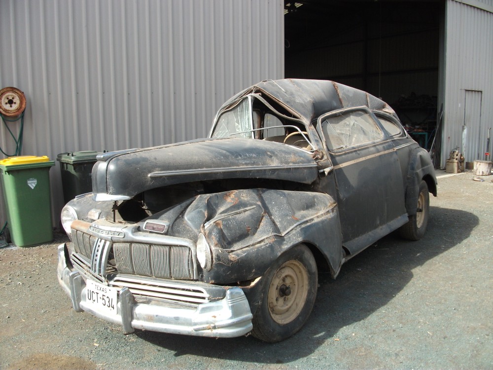 1948 mercury club coupe was nice but the yanks dropped it of the top of a car carrier this is the gamble you take when importing!