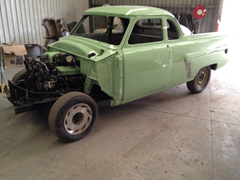 bit of an update for the poor old thing injected 5lt windsor 4 sp auto 4 wheel disc's air and steer again sound easy when you say it fast!