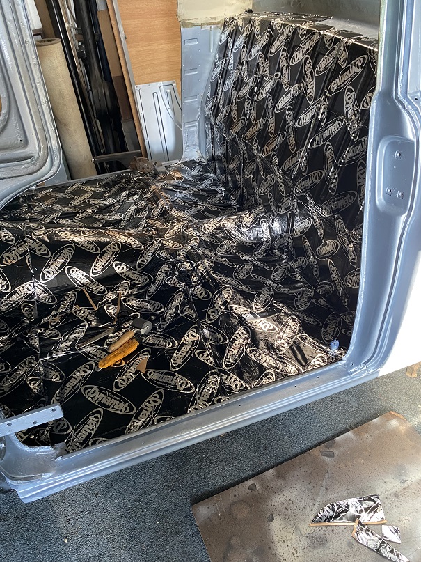 Dynamat fitted.JPG