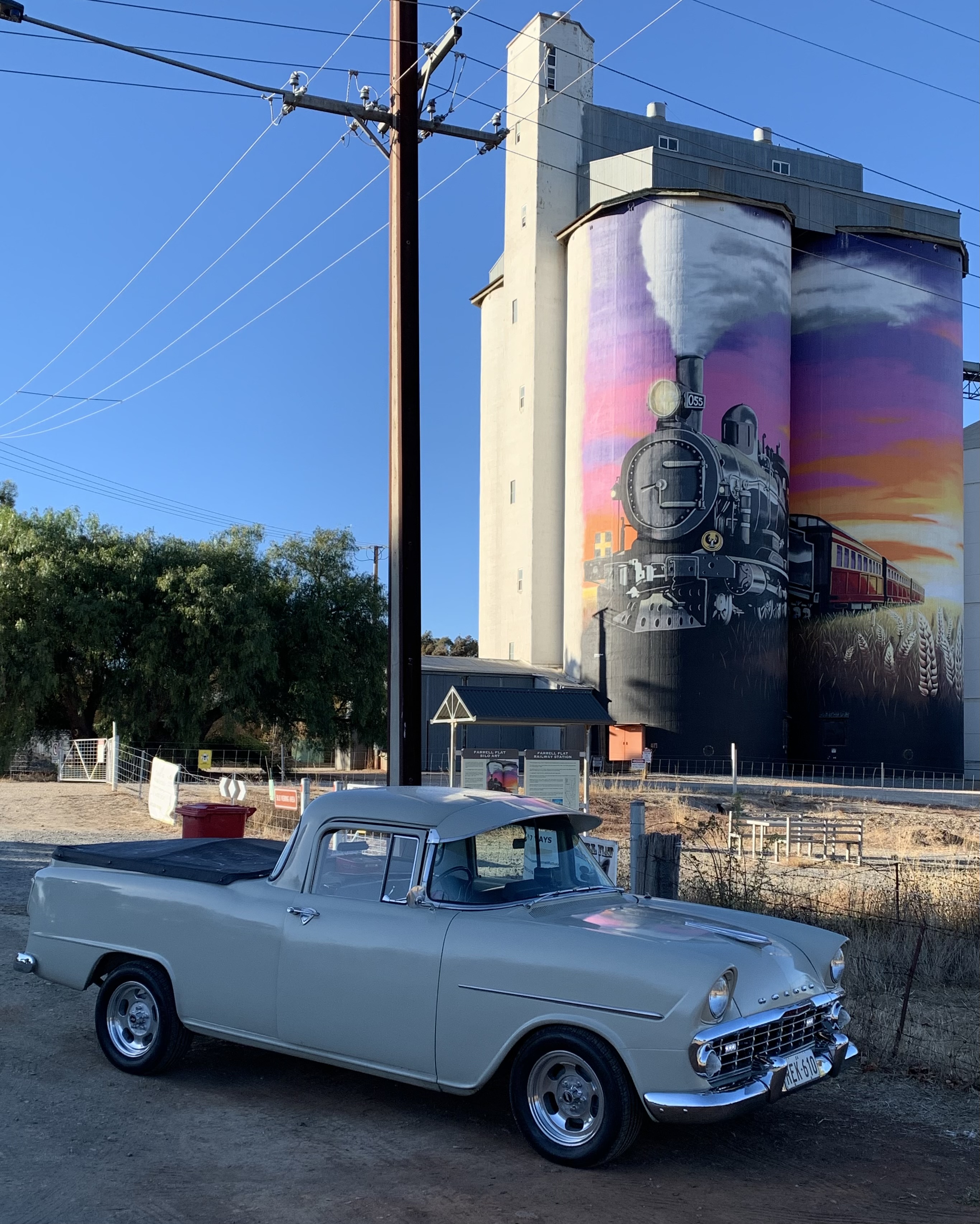 Nice silo art at Farrell Flat