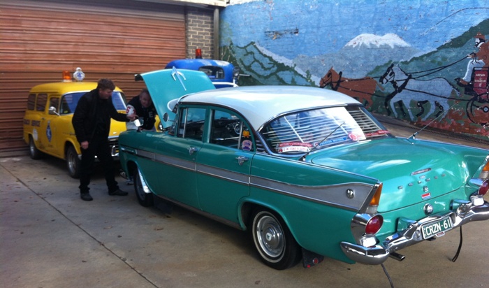 Jeff and I. Mocked up Breackdown scene at Beechworth