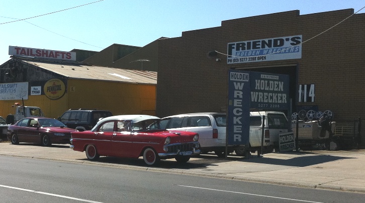 At a Holden Wreckers -