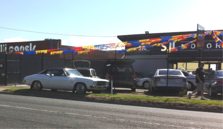 Gorgeous LS out front of a car yard
