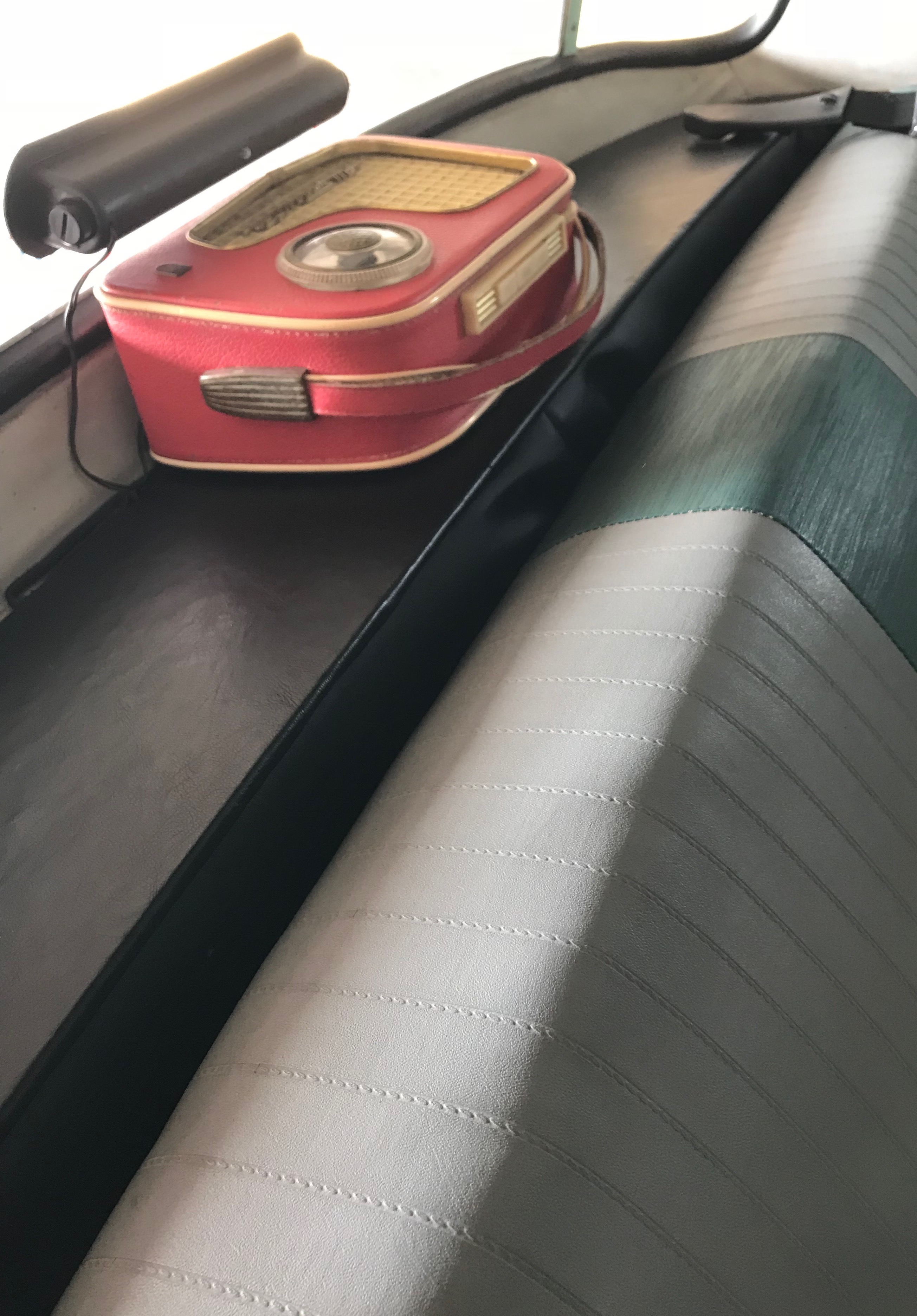 Parcel shelf complete with vintage tunes